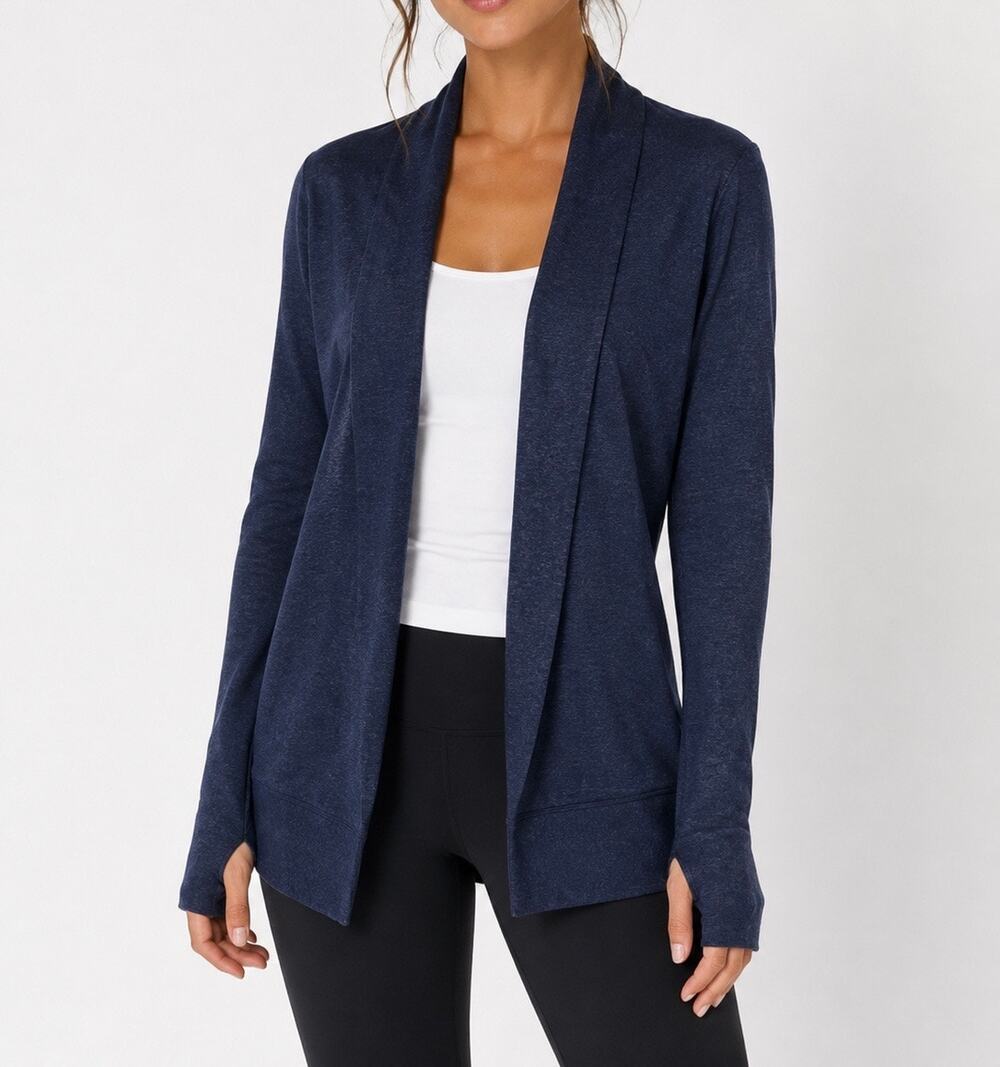 Athleta Pranayama Wrap Cardigan in Navy Blue Size Small